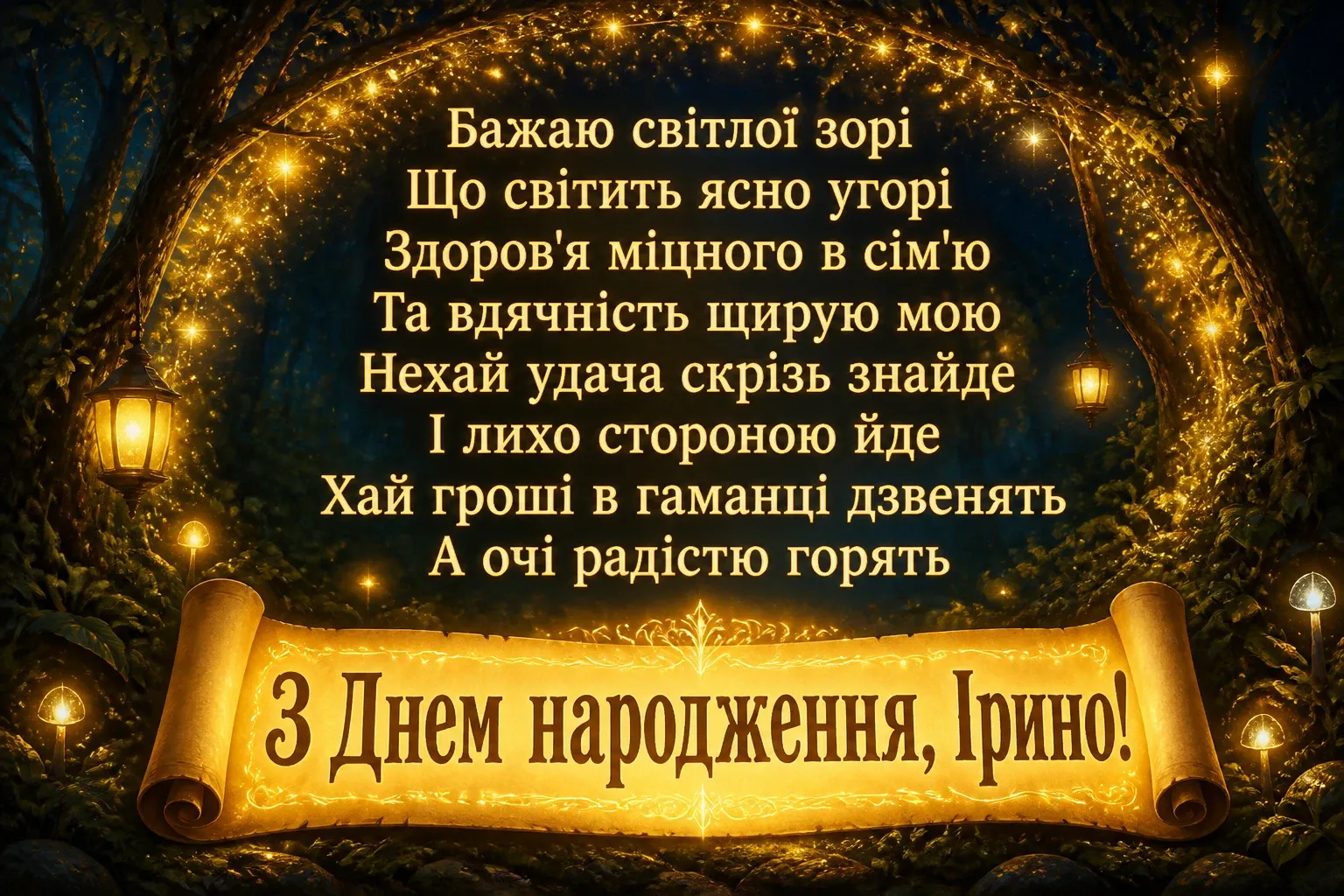 з днем народження ірина