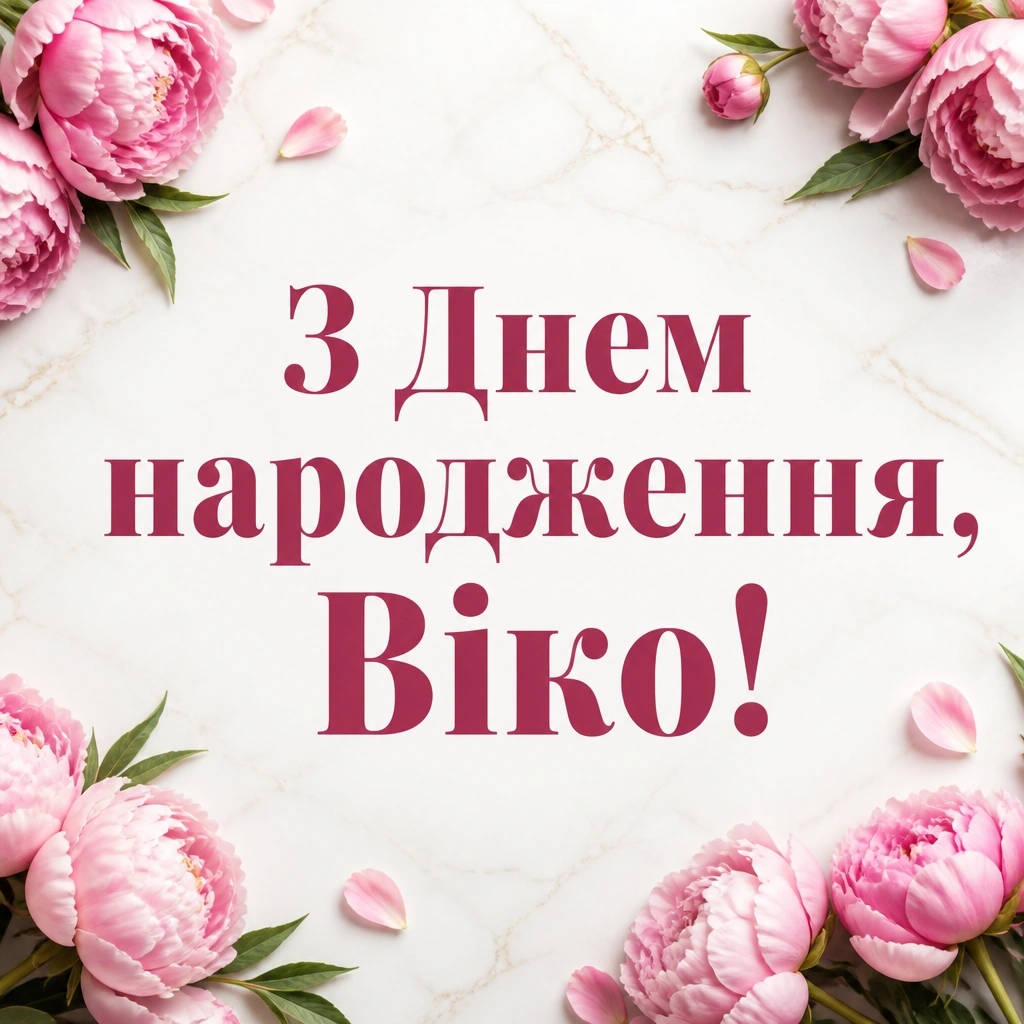 з днем народження віка