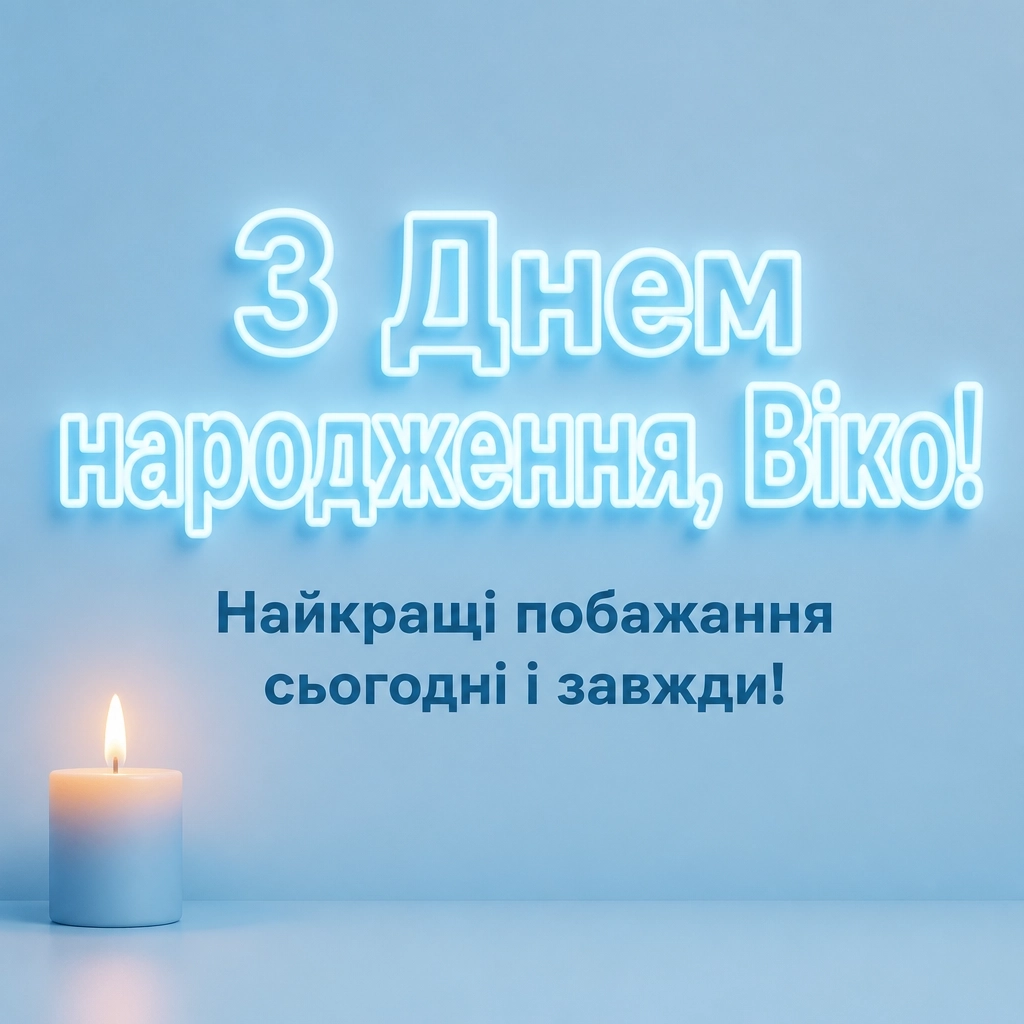 з днем народження віка