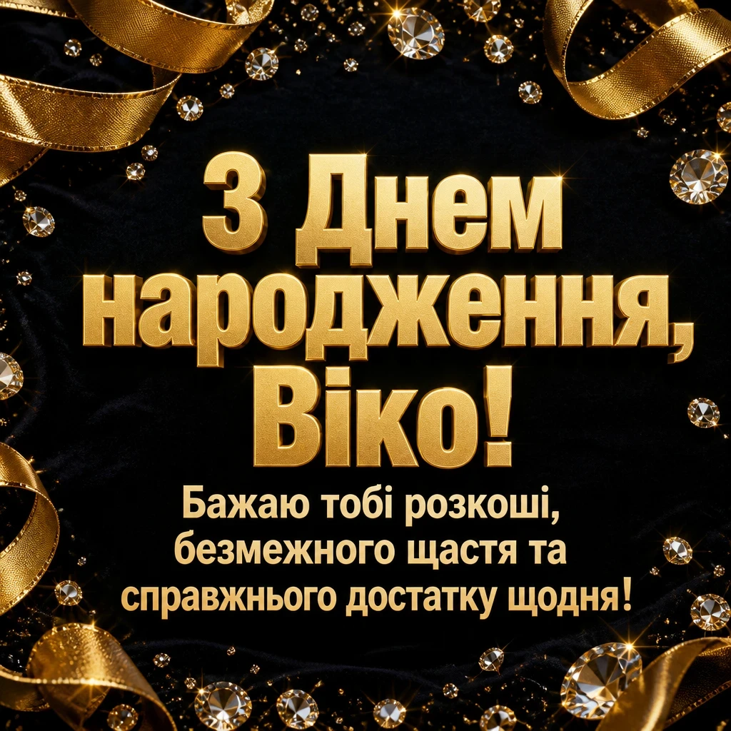 з днем народження віка
