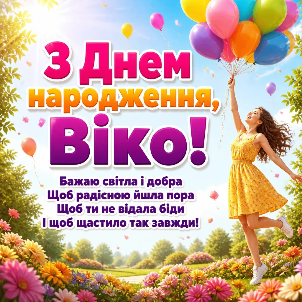 з днем народження віка