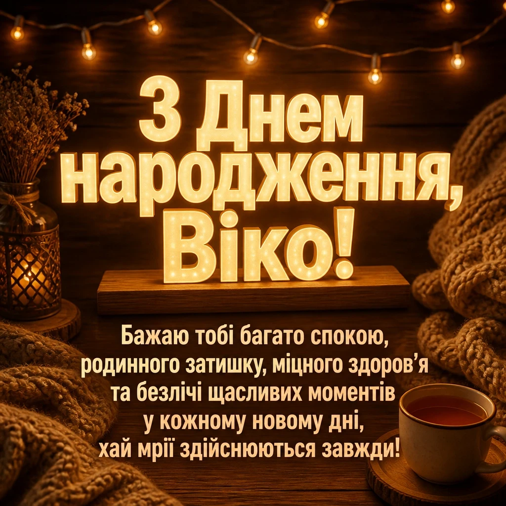 з днем народження віка