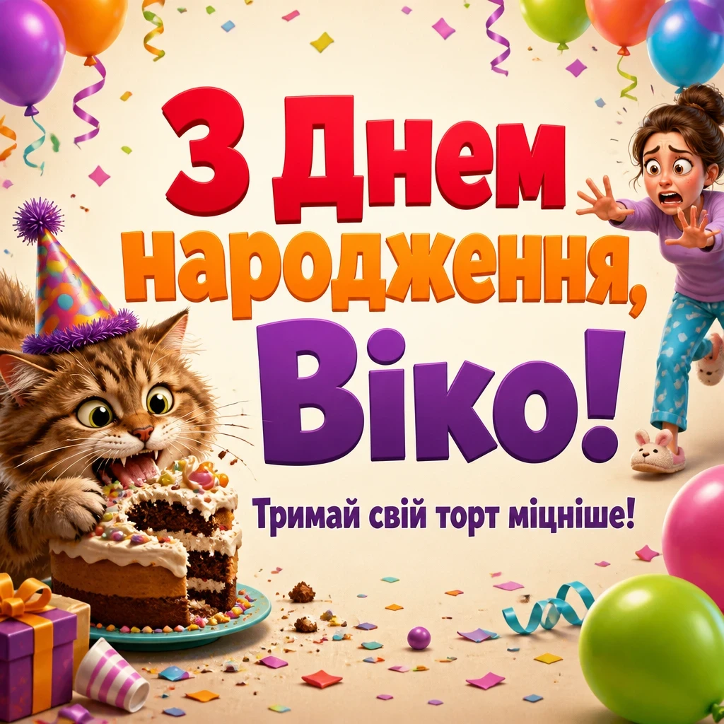 з днем народження віка