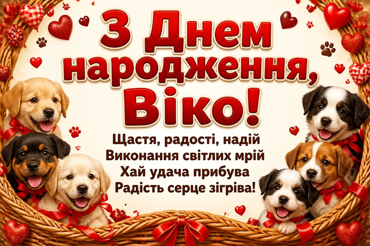 з днем народження віка
