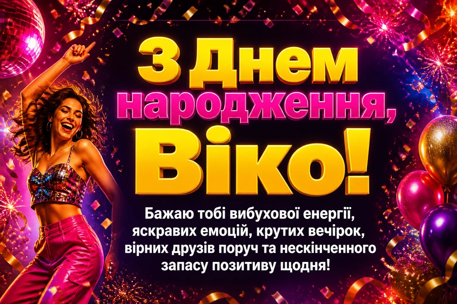 з днем народження віка