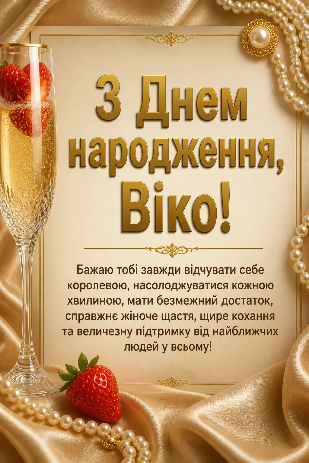 з днем народження віка