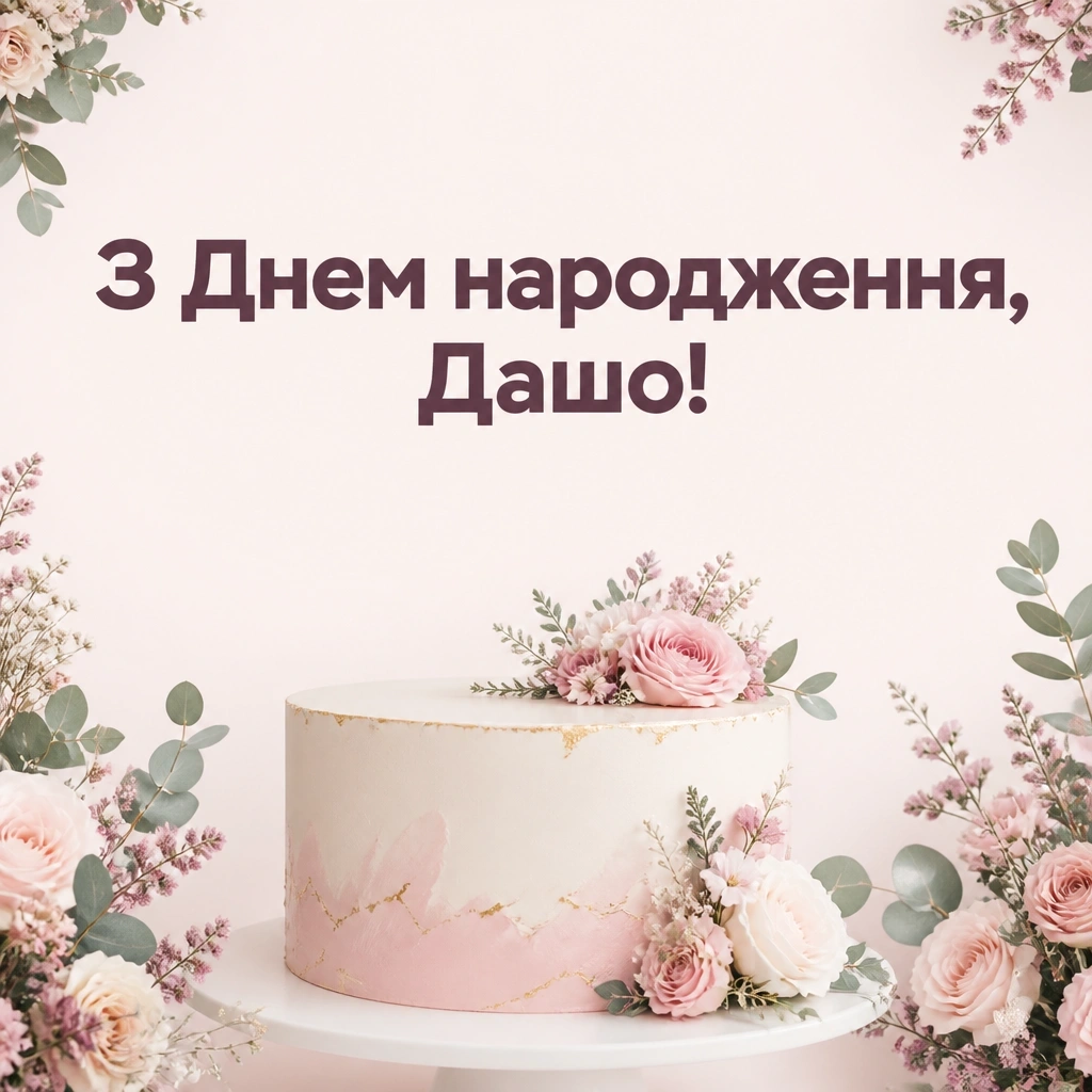 з днем народження даша