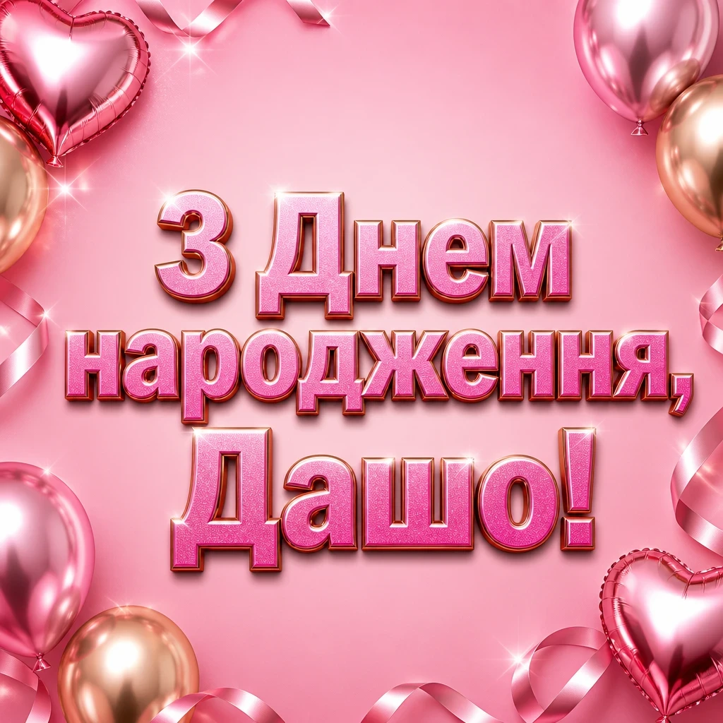 з днем народження даша