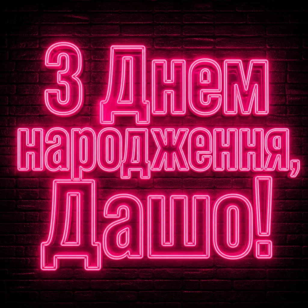 з днем народження даша