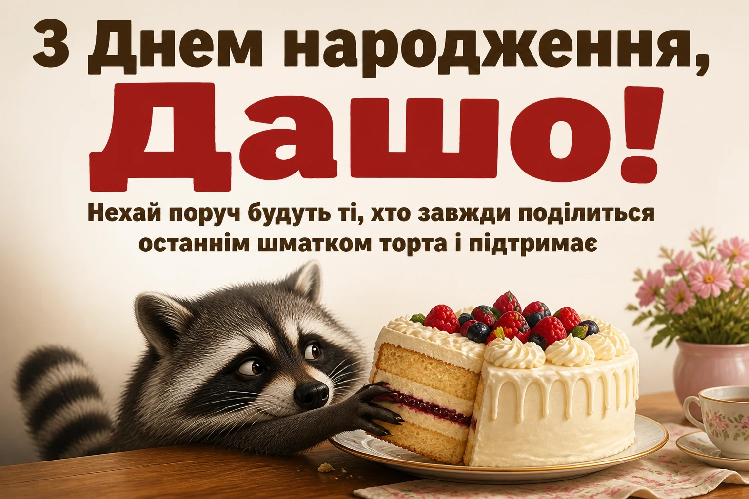 з днем народження даша