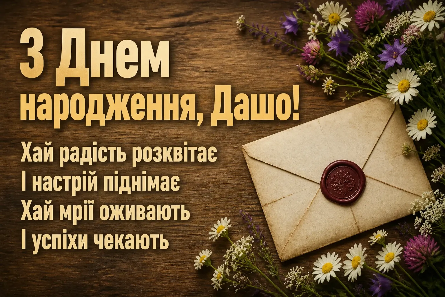 з днем народження даша