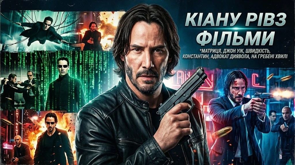 20 фільмів Кіану Рівза, які не можна пропустити