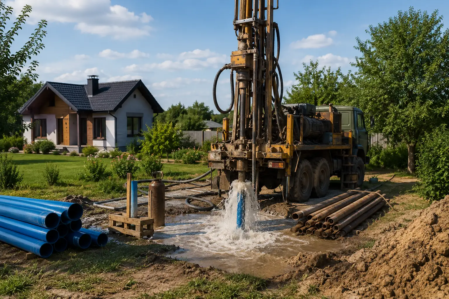 Буріння свердловин на воду: все, що потрібно знати перед початком робіт