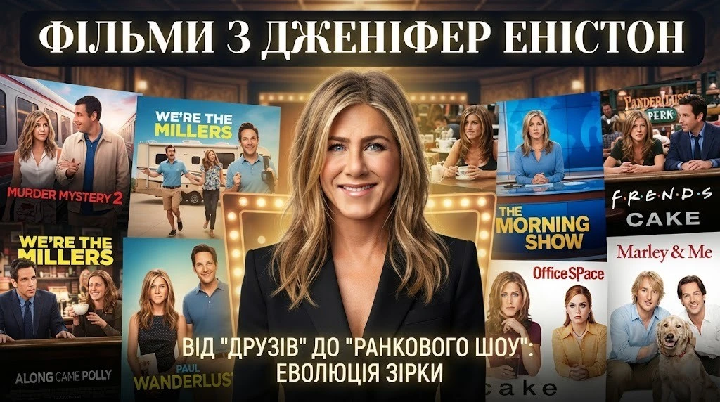 30 фільмів з Дженніфер Еністон: від комедій до трилерів